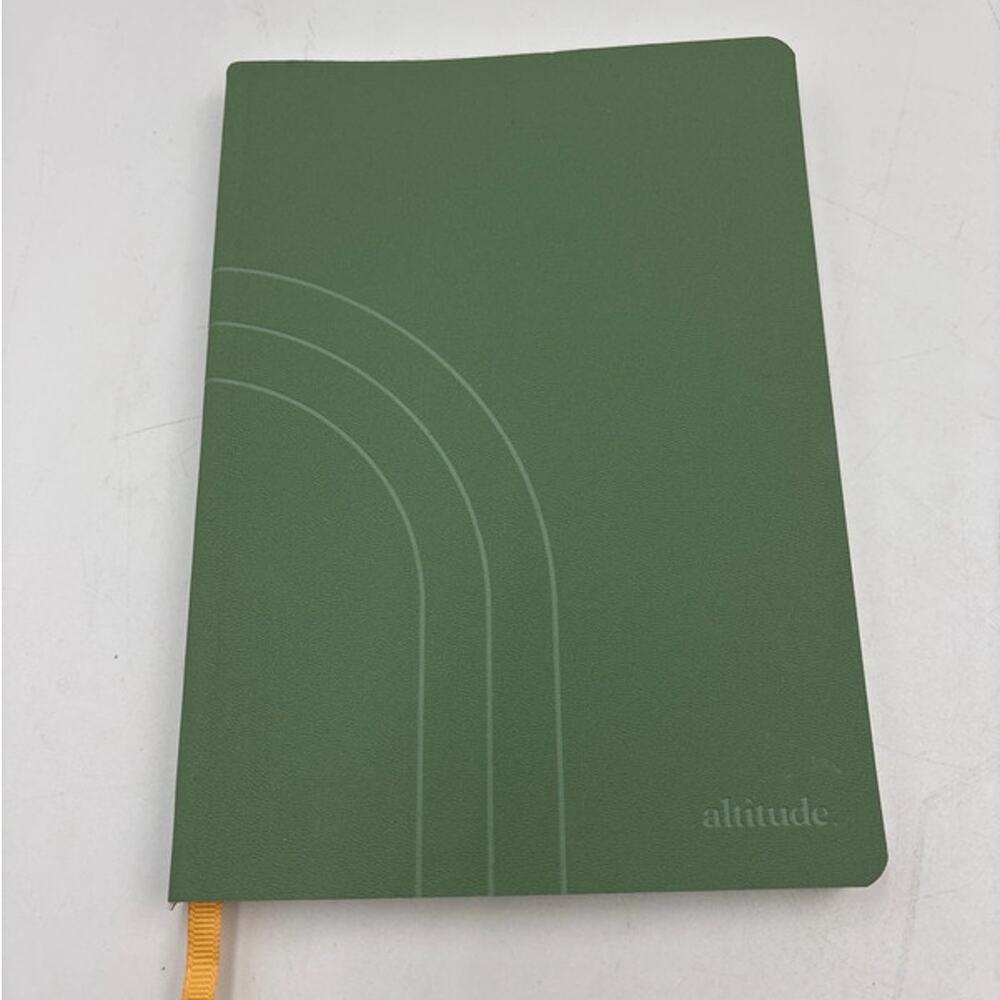 Altitude 160-page Ruled Journal Dark Sage Vegan Leather Debossed Arch Detail